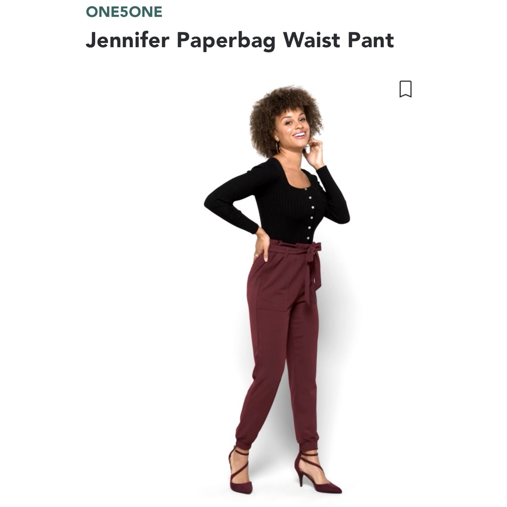 ONE5ONE
Jennifer Paperbag Waist Pant Size Large